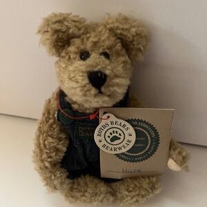 Boyds Bears Tan and Black Plush Bear 6” Huck